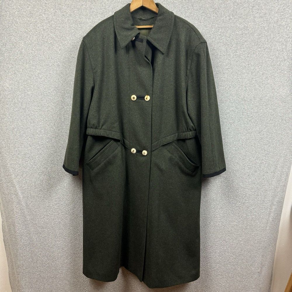 Lodenfrey Austria‎ Caped Overcoat Jacket  Women's 20 XL Wool Alpaca Long Coat